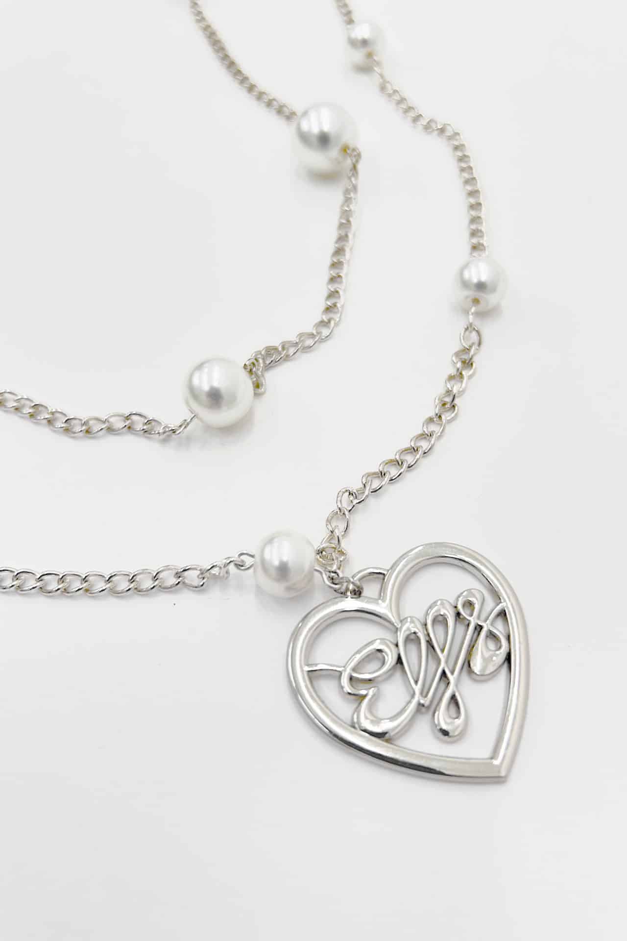 ☆ELFS☆ - SILVER NECKLACE WITH PEARLS