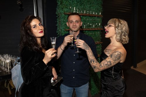 The top Italian prosecco from Bottege delighted visitors at the ELFS fashion show